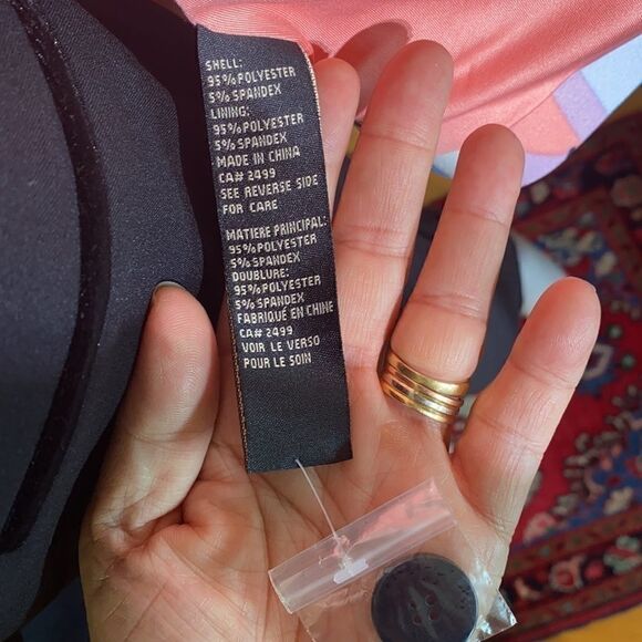 NWT DG2 Diane Gilman Fitted Single Breasted Multi Coloured Jacket - Picture 13 of 16